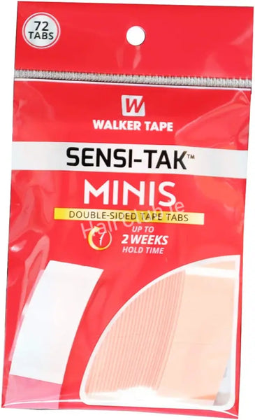 72tabs Sensi-tak Mini Hair Tape Adhesive Double Side Walker Tape for Wigs