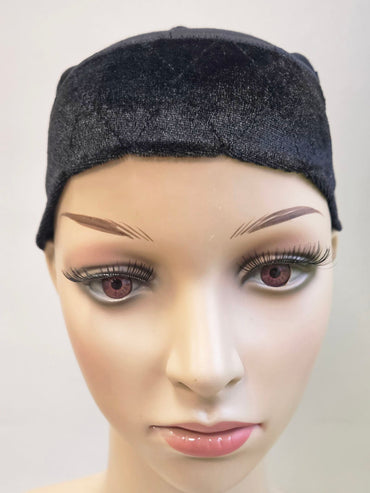 Bamboo Cap With Wig Band Black