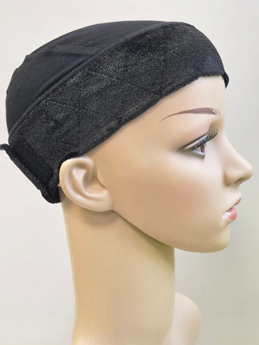 Bamboo Cap With Wig Band Black