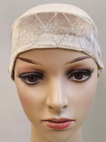 Bamboo Cap With Wig Band Blonde