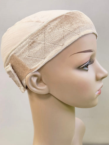 Bamboo Cap With Wig Band Blonde