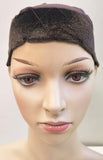 Bamboo Cap With Wig Band Brown