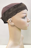 Bamboo Cap With Wig Band Brown