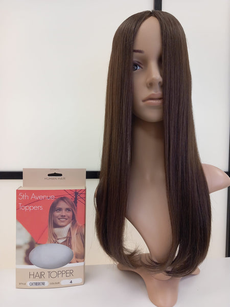 Catherine Human Hair Topper Colour 4