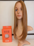 ZARA Long Human Hair Topper LATTE MIX