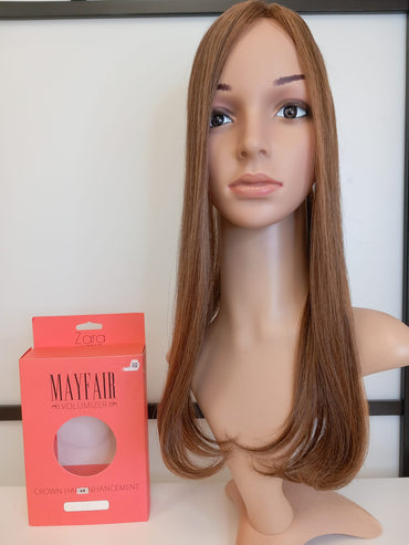 ZARA Long Human Hair Topper Colour 4/8