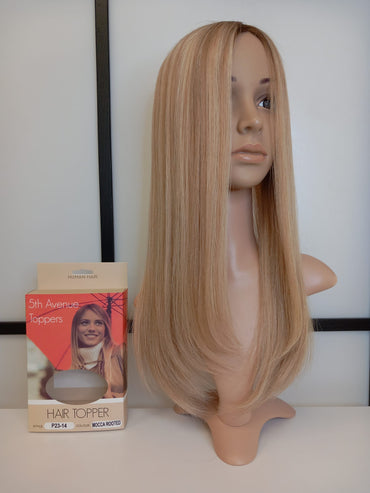 P23-14 Hair Topper Mocca Rooted