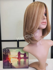 Alexi+2" Human Hair Wig COFFEE ROOTED