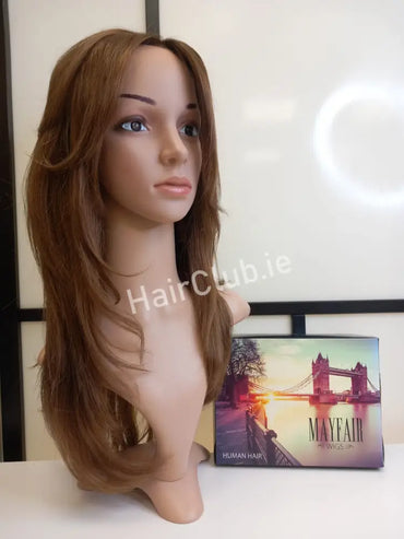 Angelina Human Hair Wig Colour 6 Rooted