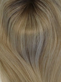 Catherine Human Hair Topper Mooca Rooted
