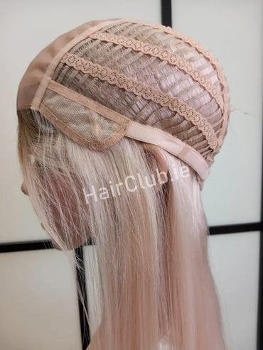 Victoria Human Hair Wig Blonde Rooted